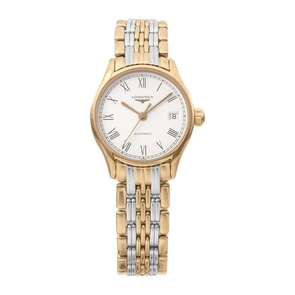 LONGINES WOMETAL BELT WATCH: Longines WoMetal Belt Watch Brand: Longines Type/Style: Wristwatch Material: Case Material Material SS x Red PVD Color: Color White Dial Size: Case diameter 25mm Accessories: None Accessories Notice: