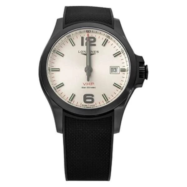 LONGINES CONQUEST V.H.P. SILVER WATCH - 2