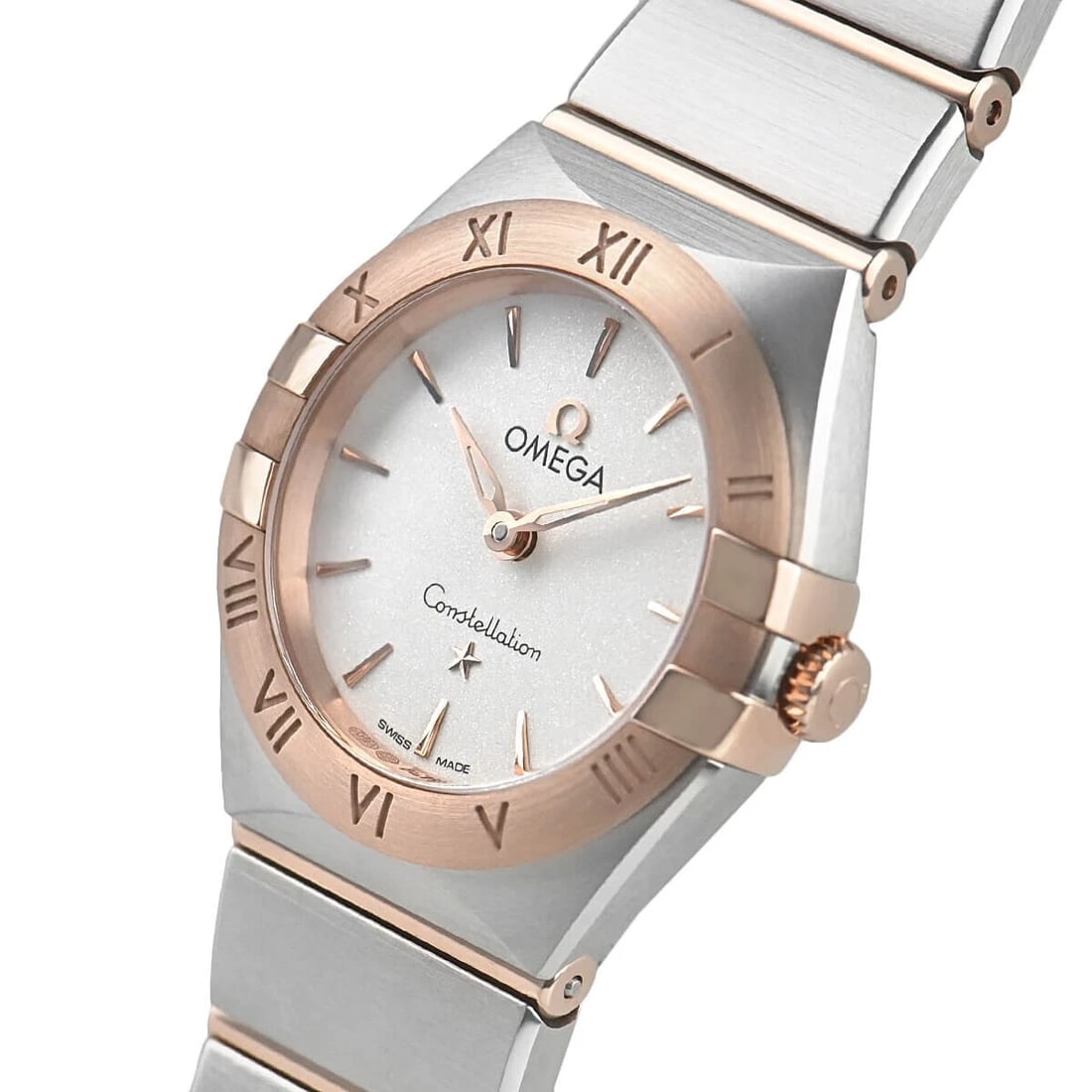 OMEGA CONSTELLATION BLUSH QUARTZ WATCH: Omega Constellation Blush Quartz Watch Brand: OMEGA Type/Style: Wristwatch Material: Case Material Material (Main) Stainless steel, Sedna gold Color: Silver Size: Case Size 25.0mm Accessories: Non