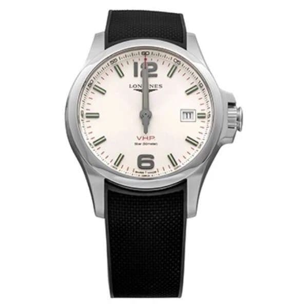 LONGINES CONQUEST V.H.P. SILVER WATCH - 2