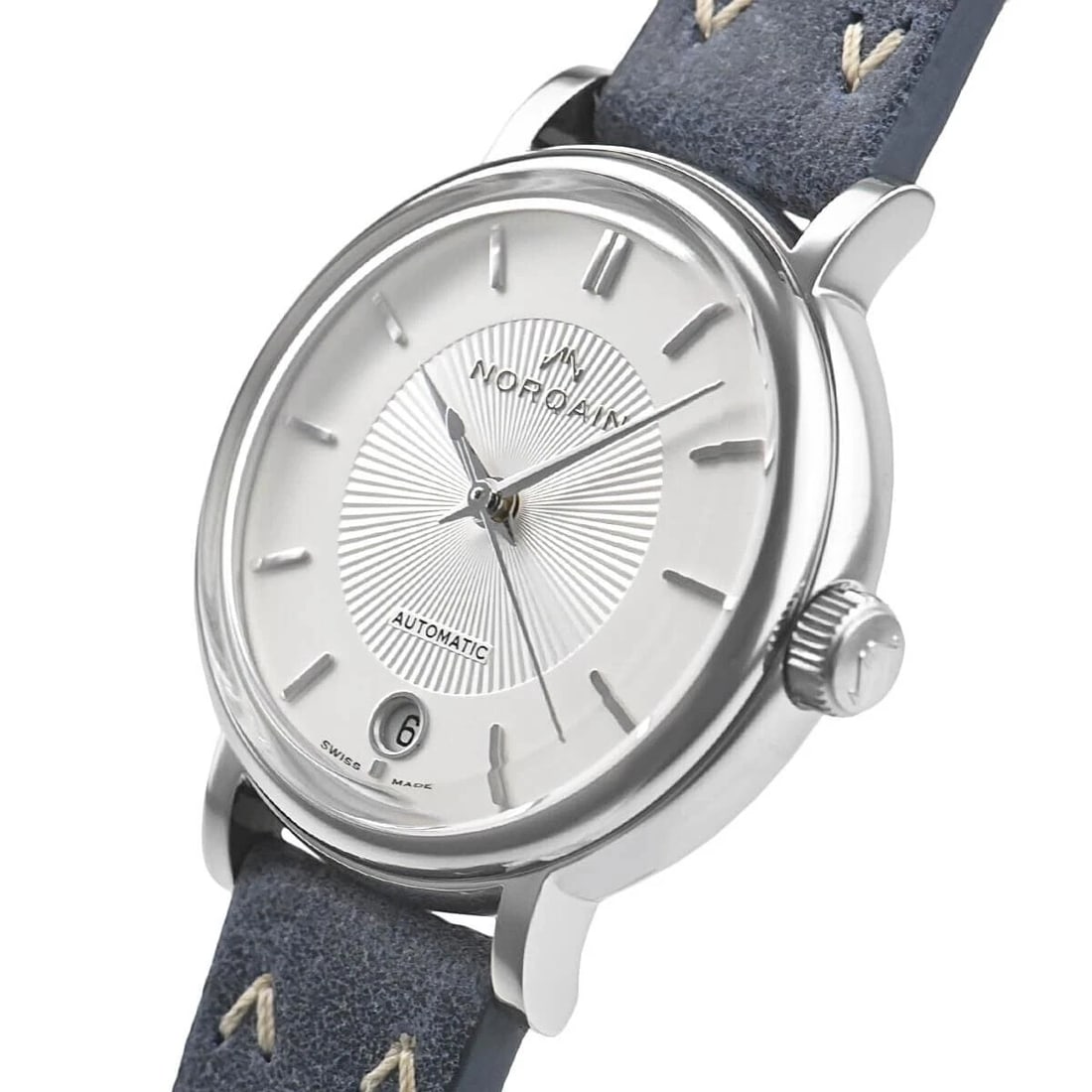 NORQAIN FREEDOM 60 WATCH: NORQAIN Freedom 60 Watch Brand: NORQAIN Type/Style: Wristwatch Material: Case Material Material(Main) Stainless steel Color: White Size: Case Size34.0mm Accessories: None Accessories Notice: When