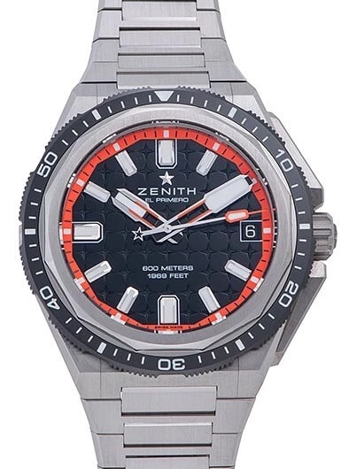 ZENITH DEFY EXTREME DIVER BLACK WATCH: Zenith Defy Extreme Diver Black Watch Brand: Zenith Type/Style: Wristwatch Material: Case Material Material: TI Color: Dial Color Black Size: Case diameter: 43mm Accessories: None Accessories Notice: