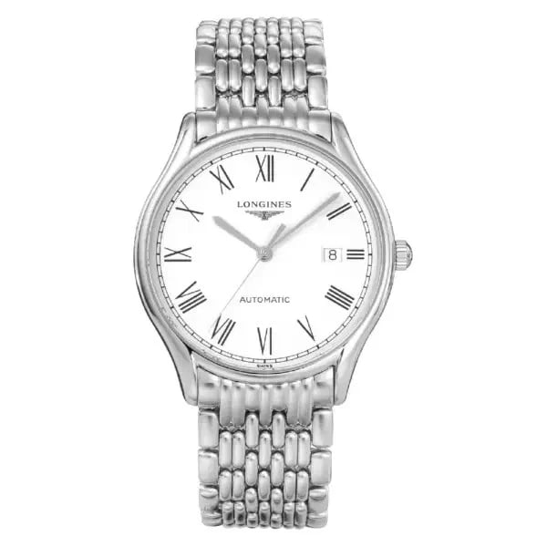 LONGINES LYRE WHITE STAINLESS STEEL WATCH: Longines Lyre White Stainless Steel Watch Brand: Longines Type/Style: Wristwatch Material: Case Material Stainless Steel Band Material: Stainless Steel Color: White Size: [Case Size] 38mm x 38mm x