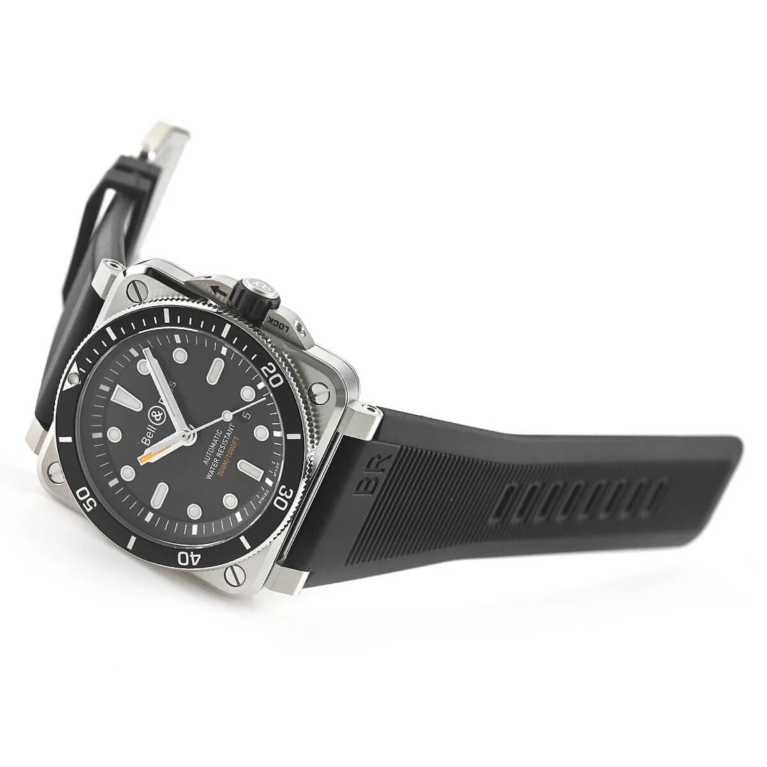BELL & ROSS STAINLESS STEEL BLACK WATCH: Bell & Ross Stainless steel Black Watch Brand: Bell & Ross Type/Style: Wristwatch Material: Case Material Material (main) Stainless steel Color: Black Size: Case Size 42.0 x 42.0 mm Accessories: None
