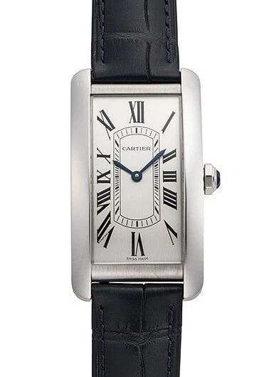 CARTIER TANK AMERICAINE LM SILVER WATCH: Cartier Tank Americaine LM Silver Watch Brand: Cartier Type/Style: Wristwatch Material: Case Material MaterialSS Color: Color Silver Dial Size: Case diameter 24mm Accessories: None Accessories