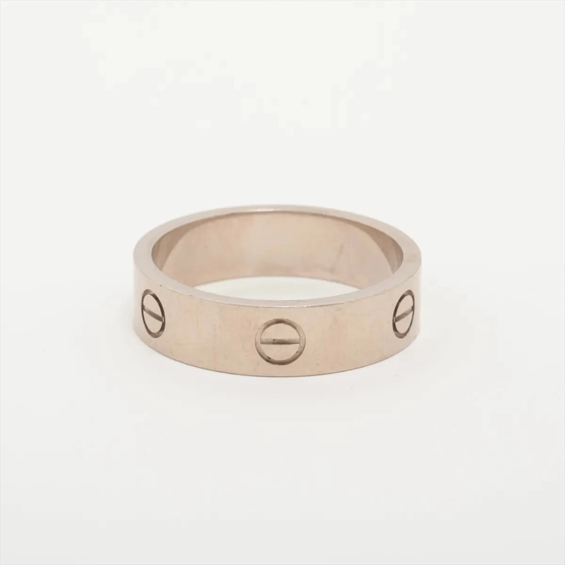 CARTIER LOVE RING 750(WG): Cartier Love Ring 750(WG) Brand: Cartier Type/Style: Ring Material: 750(WG) Color: WG Size: 10.25 US Accessories: None Accessories Notice: When purchasing pre-owned goods, please refer to