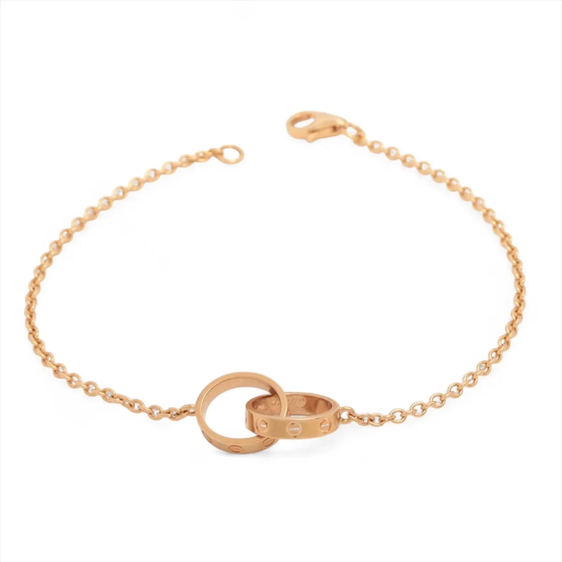 CARTIER BABY LOVE BRACELET 750(PG): Cartier Baby Love Bracelet 750(PG) Brand: Cartier Type/Style: Bracelet Material: 750(PG) Color: Pink Gold Size: Bracelet length:18.5cm Accessories: None Accessories Notice: When purchasing pre-owned