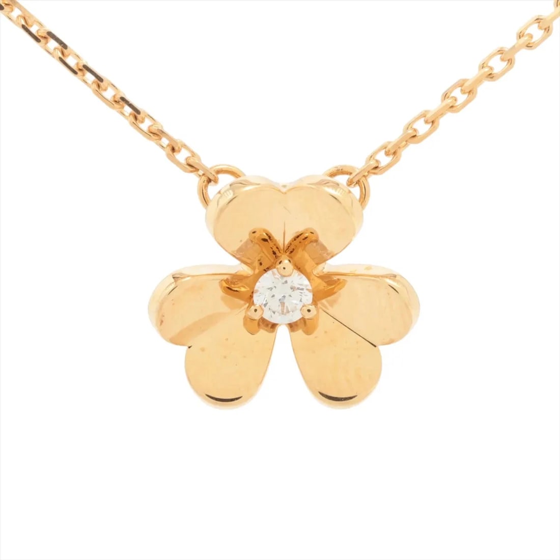 VAN CLEEF & ARPELS DIAMOND NECKLACE 750(YG): Van Cleef & Arpels diamond Necklace 750(YG) Brand: Van Cleef & Arpels Type/Style: Necklace Material: 750(YG) Color: Yellow Gold Size: Chain length:40.5cm Accessories: None Accessories Noti