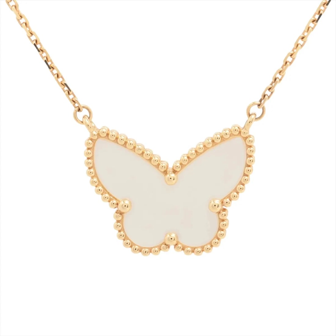 VAN CLEEF & ARPELS LUCKY ALHAMBRA NECKLACE 750(YG): Van Cleef & Arpels Lucky Alhambra Necklace 750(YG) Brand: Van Cleef & Arpels Type/Style: Necklace Material: 750(YG) Color: Yellow Gold Size: Chain length:43.3cm Accessories: None Accessori