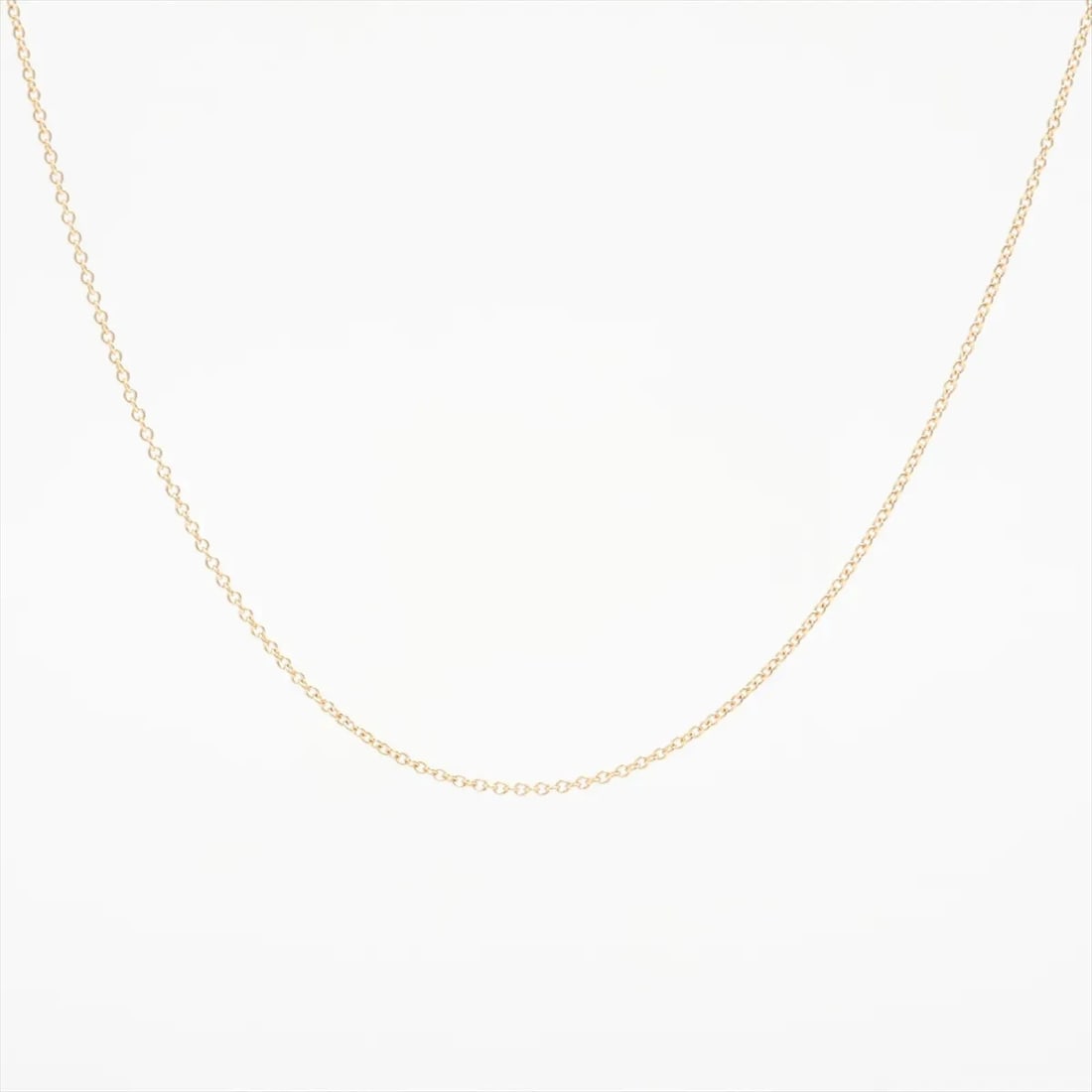 TIFFANY NECKLACE CHAIN 750(YG): Tiffany Necklace chain 750(YG) Brand: Tiffany Type/Style: Necklace Material: 750(YG) Color: Yellow Gold Size: Chain length:45.7cm Accessories: None Accessories Notice: When purchasing pre-