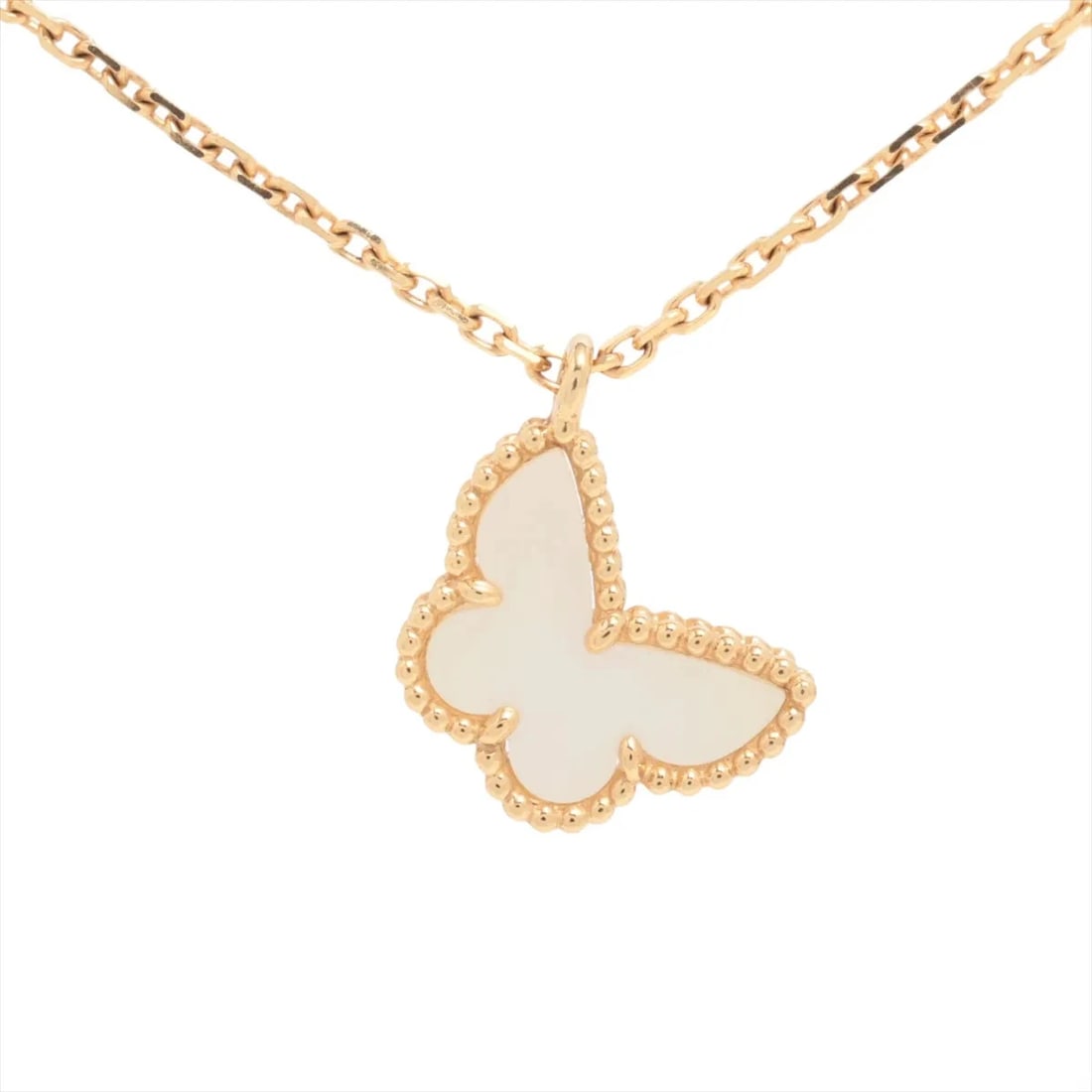 VAN CLEEF & ARPELS SWEET ALHAMBRA PAPILLON S NECKLACE 750(YG): Van Cleef & Arpels Sweet Alhambra Papillon s Necklace 750(YG) Brand: Van Cleef & Arpels Type/Style: Necklace Material: 750(YG) Color: yellow Gold Size: Chain length:39.8cm Accessories: None