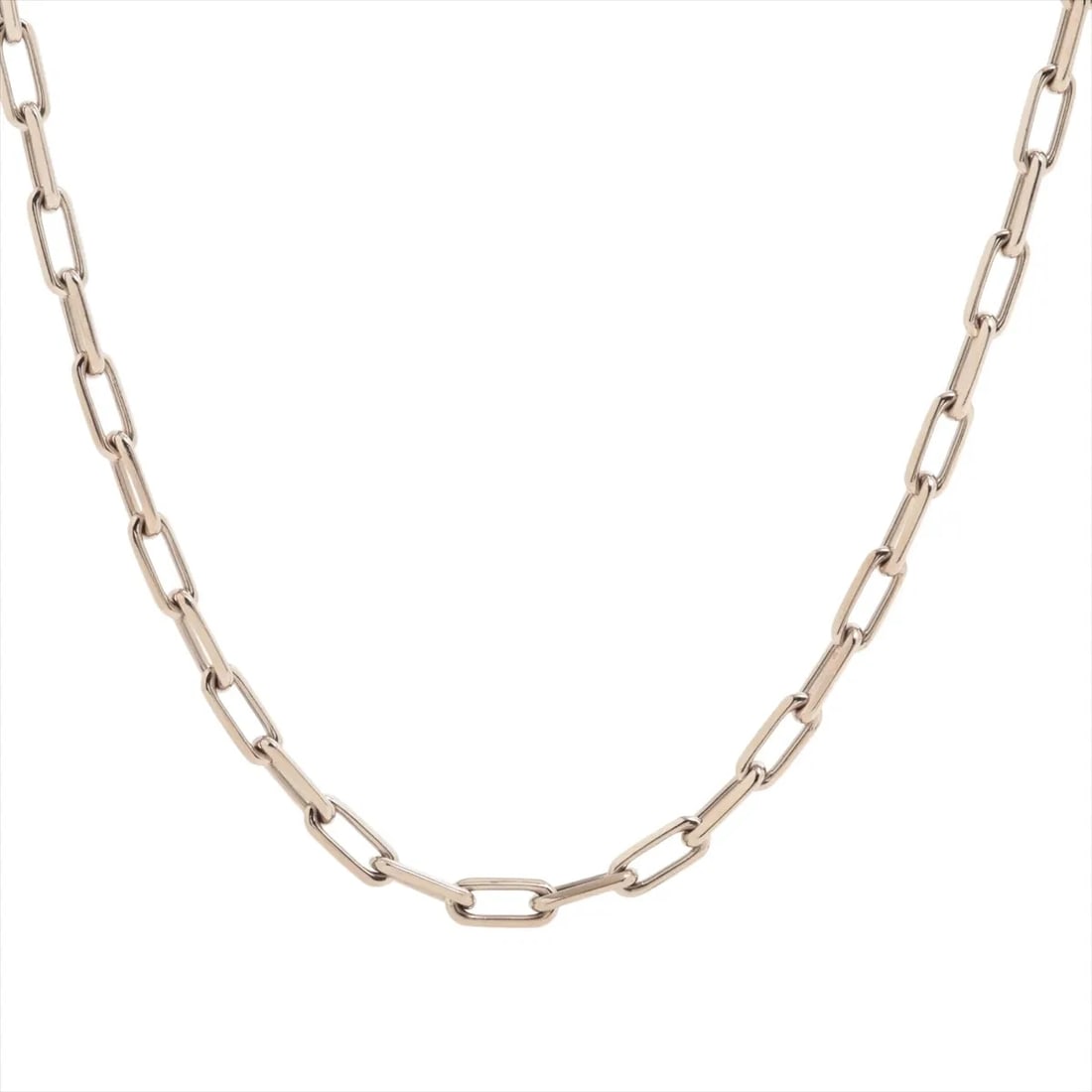 CARTIER SANTOS DOO CARTIER NECKLACE 750(WG): Cartier Santos Doo Cartier Necklace 750(WG) Brand: Cartier Type/Style: Necklace Material: 750(WG) Color: white gold Size: Chain length:56.7cm Accessories: None Accessories Notice: When purchasing