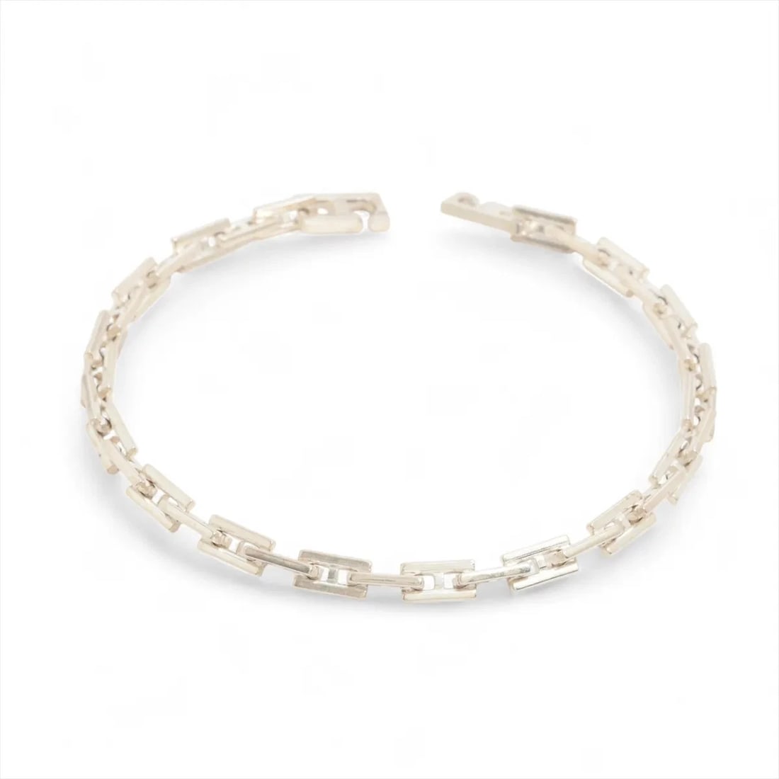 HERMES HERCULES BRACELET 925 SILVER: Hermes Hercules Bracelet 925 Silver Brand: Hermes Type/Style: Bracelet Material: 925 Color: Silver Size: Bracelet length:16cm Accessories: None Accessories Notice: When purchasing pre-owned goods,