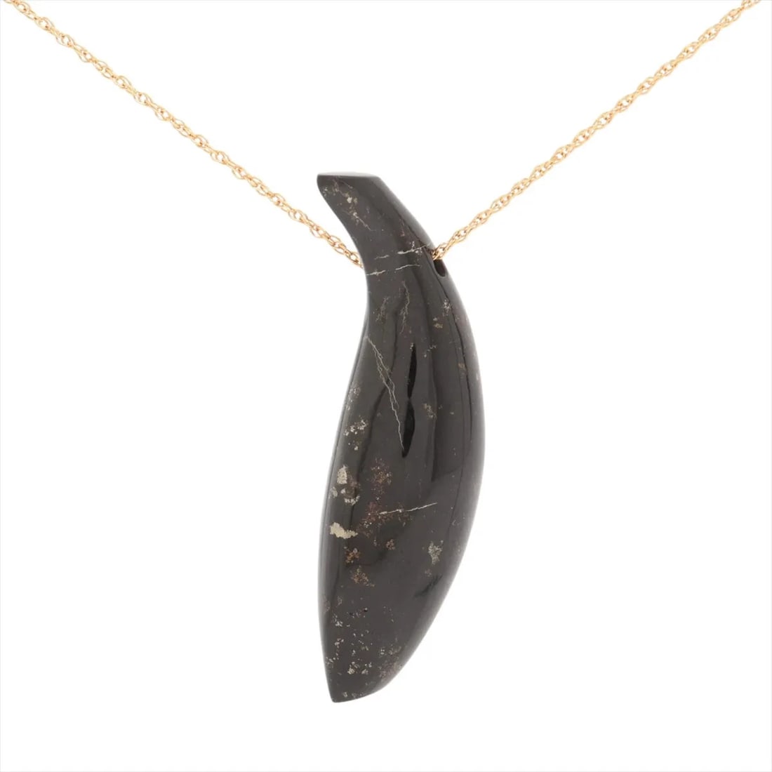 TIFFANY FISH COLORED STONE NECKLACE 750(YG): Tiffany Fish Colored stone Necklace 750(YG) Brand: Tiffany Type/Style: Necklace Material: 750(YG) Color: yellow gold Size: Chain length:46cm Accessories: None Accessories Notice: When purchasing