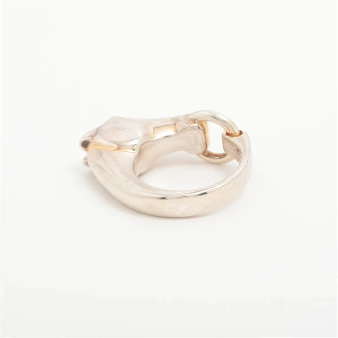 HERMES GALOP RING 925: Hermes Galop Ring 925 Brand: Hermes Type/Style: Ring Material: 925 Color: Silver Size: 6.25 - 6.5 US Accessories: None Accessories Notice: When purchasing pre-owned goods, please refer to the photos