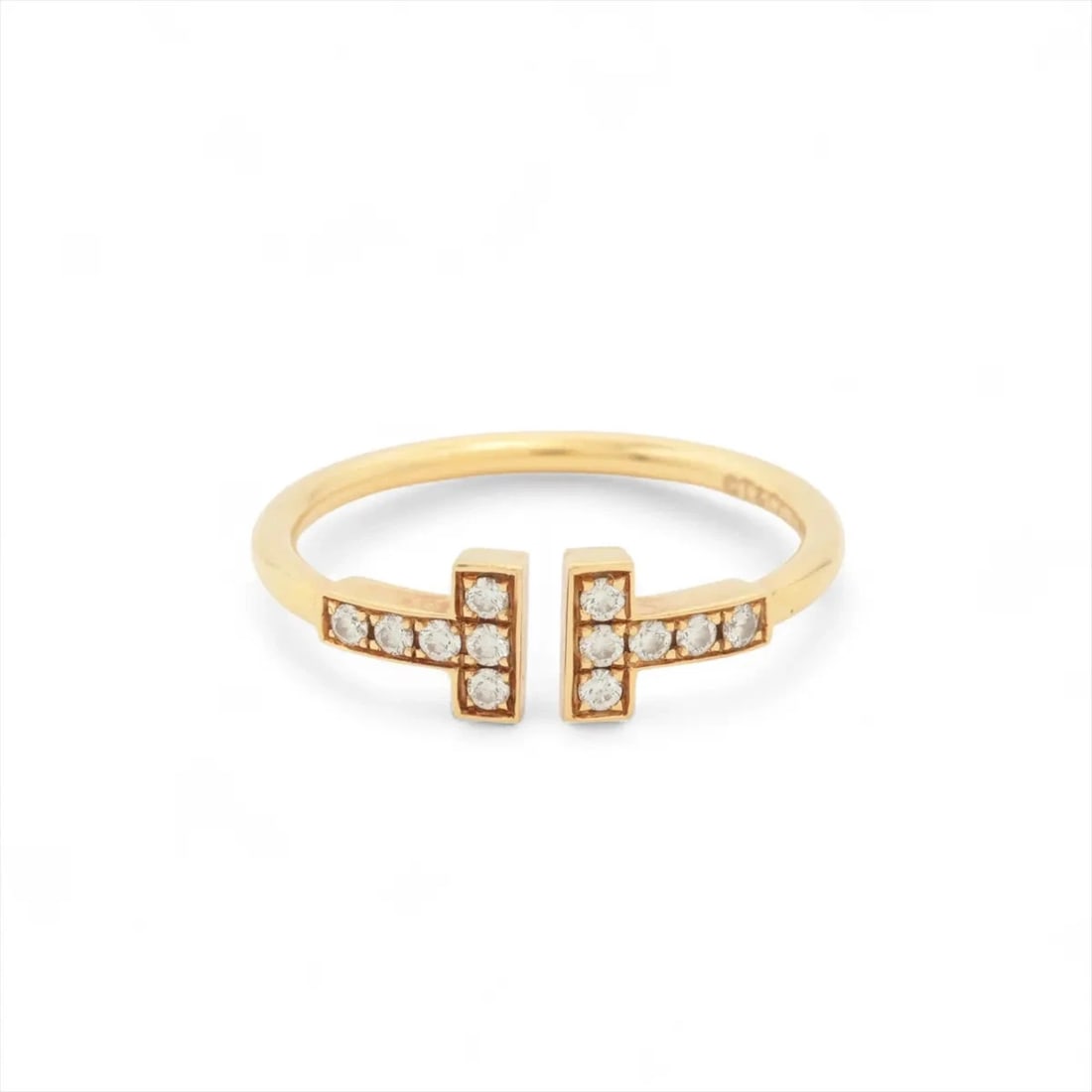 TIFFANY T WIRE DIAMOND RING 750(YG): Tiffany T Wire diamond Ring 750(YG) Brand: Tiffany Type/Style: Ring Material: 750(YG) Color: Yellow Gold Size: 6.75 - 7 US Accessories: None Accessories Notice: When purchasing pre-owned g