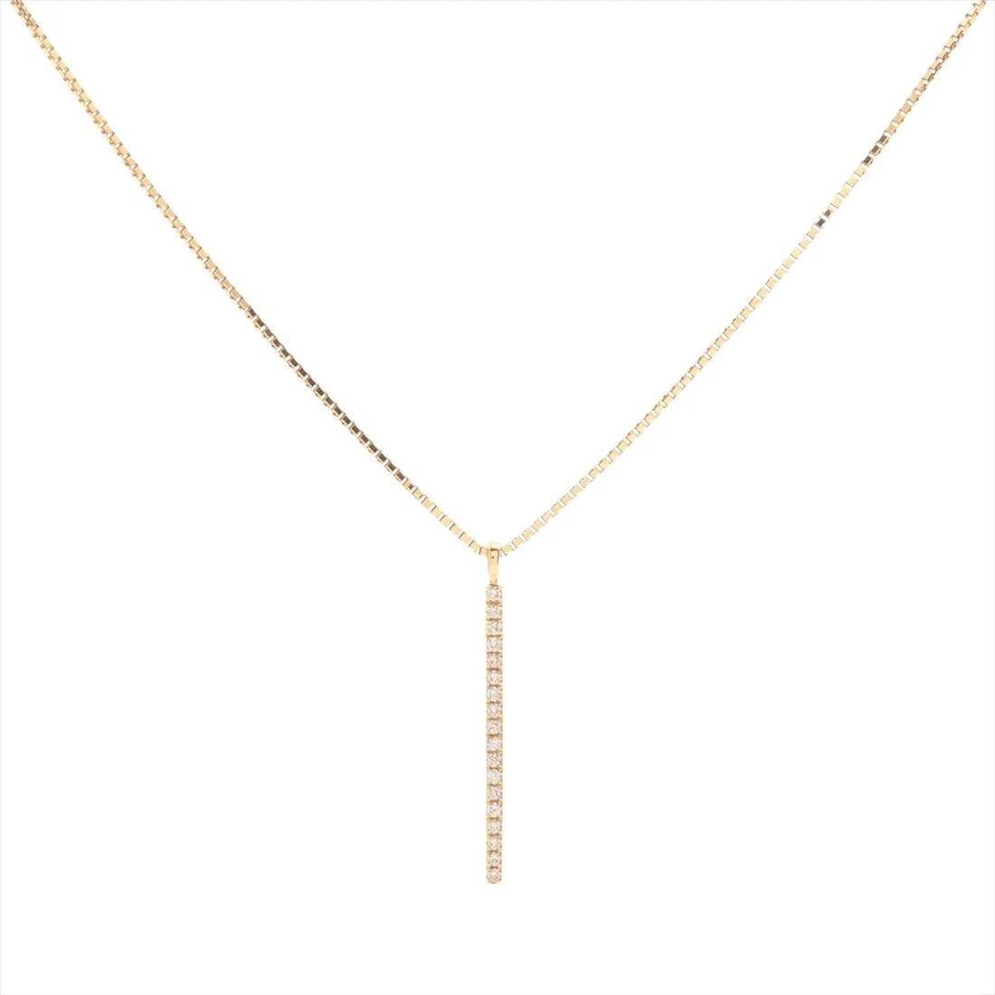 ETE DIAMOND NECKLACE K18(YG): ete diamond Necklace K18(YG) Brand: ete Type/Style: Necklace Material: K18(YG) Color: YG Size: Chain length:66.3cm Accessories: None Accessories Notice: When purchasing pre-owned goods, please refer