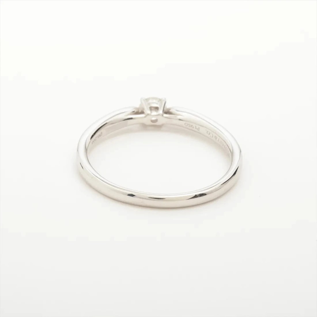 TIFFANY HARMONY HALF CIRCLE DIAMOND RING PT950 - 2