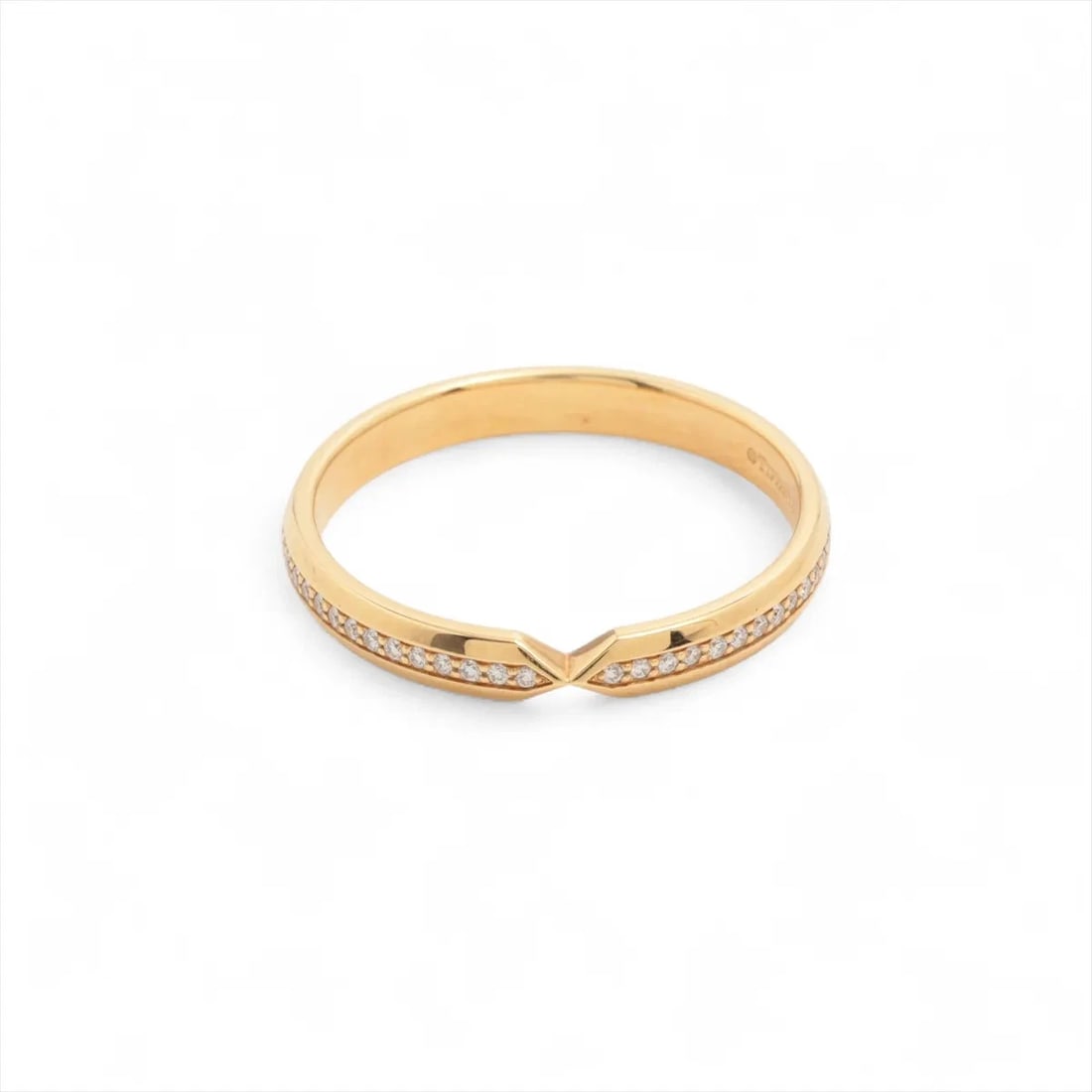 TIFFANY NESTING NARROW BANDS DIAMOND RING 750(YG): Tiffany nesting Narrow bands diamond Ring 750(YG) Brand: Tiffany Type/Style: Ring Material: 750(YG) Color: YG Size: 8.5 - 8.75 US Accessories: None Accessories Notice: When purchasing pre-owned