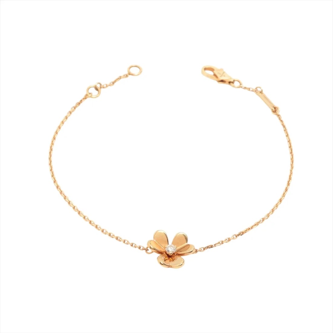 VAN CLEEF & ARPELS FRIVOLE MINI DIAMOND BRACELET 750(YG): Van Cleef & Arpels Frivole Mini diamond Bracelet 750(YG) Brand: Van Cleef & Arpels Type/Style: Bracelet Material: 750(YG) Color: Yellow Gold Size: Bracelet length:17.4cm Accessories: None Accessories