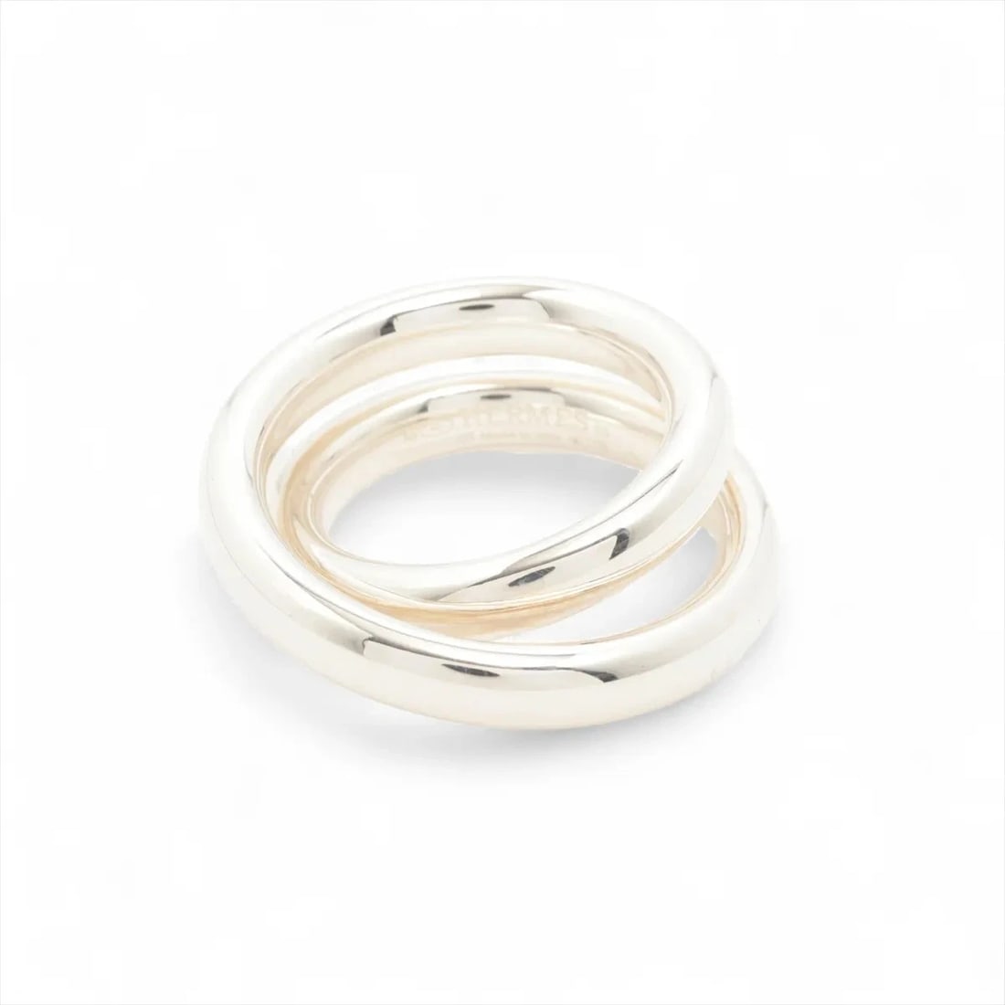HERMES VERTIGES RING 925 SILVER: Hermes Vertiges Ring 925 Silver Brand: Hermes Type/Style: Ring Material: 925 Color: Silver Size: 6US Accessories: None Accessories Notice: When purchasing pre-owned goods, please refer to the photos