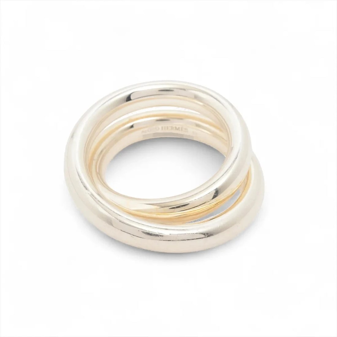 HERMES VERTIGES RING 925 SILVER: Hermes Vertiges Ring 925 Silver Brand: Hermes Type/Style: Ring Material: 925 Color: Silver Size: 6 US Accessories: None Accessories Notice: When purchasing pre-owned goods, please refer to the photos