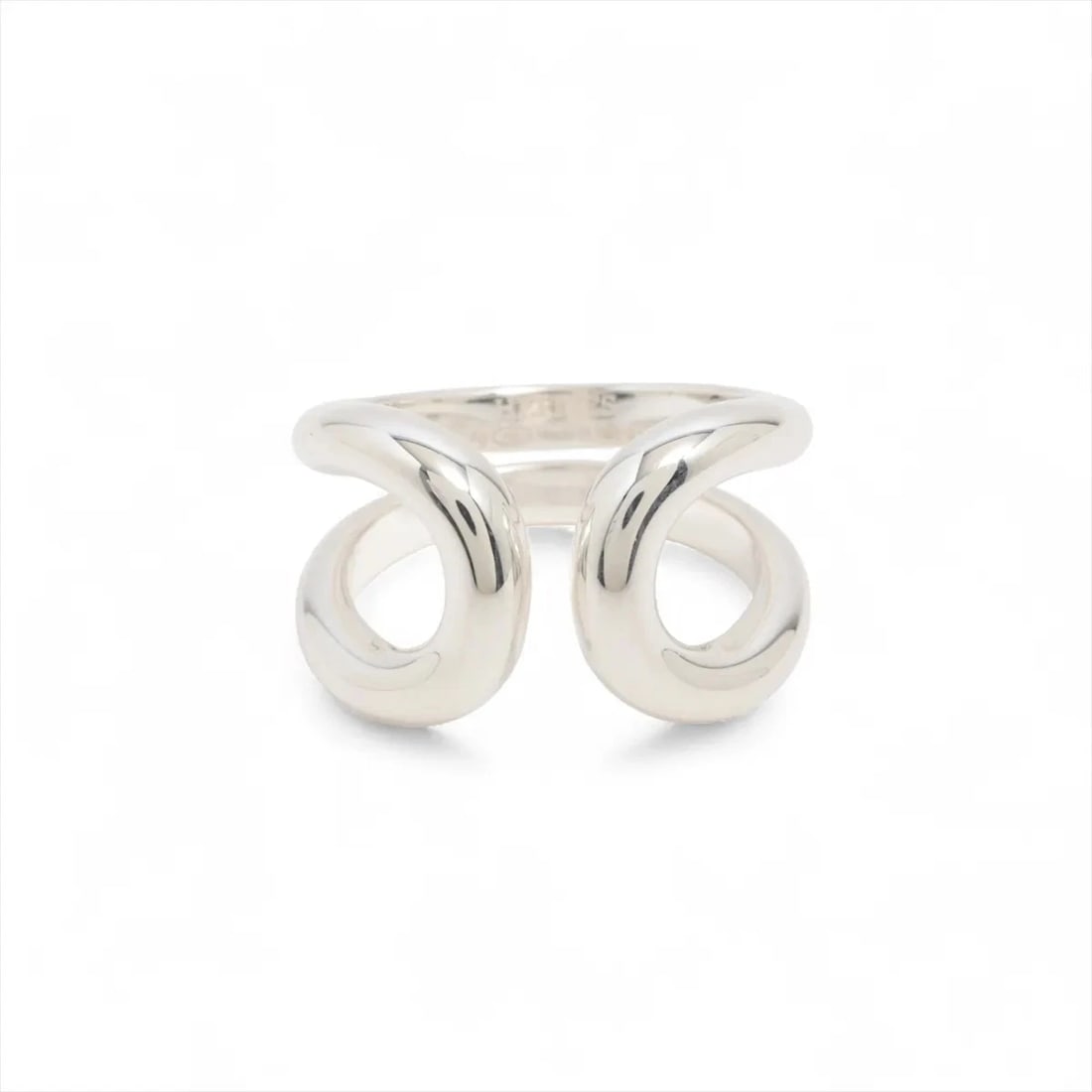 HERMES LIMA RING 925 SILVER: Hermes Lima Ring 925 Silver Brand: Hermes Type/Style: Ring Material: 925 Color: Silver Size: 5.5 - 5.75 US Accessories: None Accessories Notice: When purchasing pre-owned goods, please refer to the
