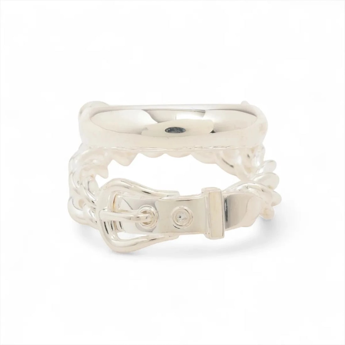HERMES BOOKLE SERIE UNFLEXIBL RING 925 SILVER: Hermes Bookle Serie Unflexibl Ring 925 Silver Brand: Hermes Type/Style: Ring Material: 925 Color: Silver Size: 7.25 US Accessories: None Accessories Notice: When purchasing pre-owned goods, please