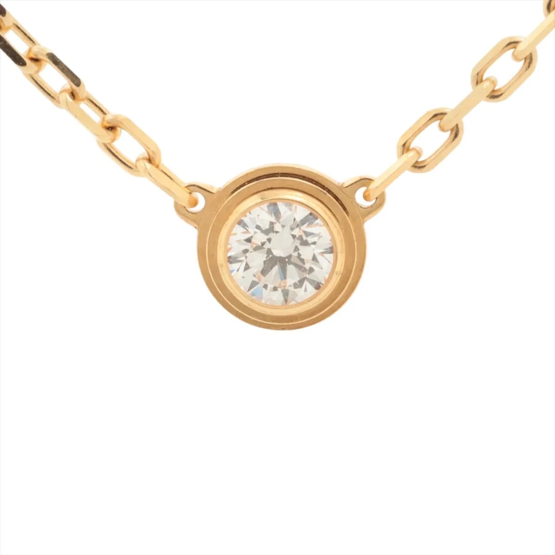 CARTIER D'AMOUR SM DIAMOND NECKLACE 750(YG): Cartier D'amour SM diamond Necklace 750(YG) Brand: Cartier Type/Style: Necklace Material: 750(YG) Color: Yellow Gold Size: Chain length:41cm Accessories: None Accessories Notice: When purchasing