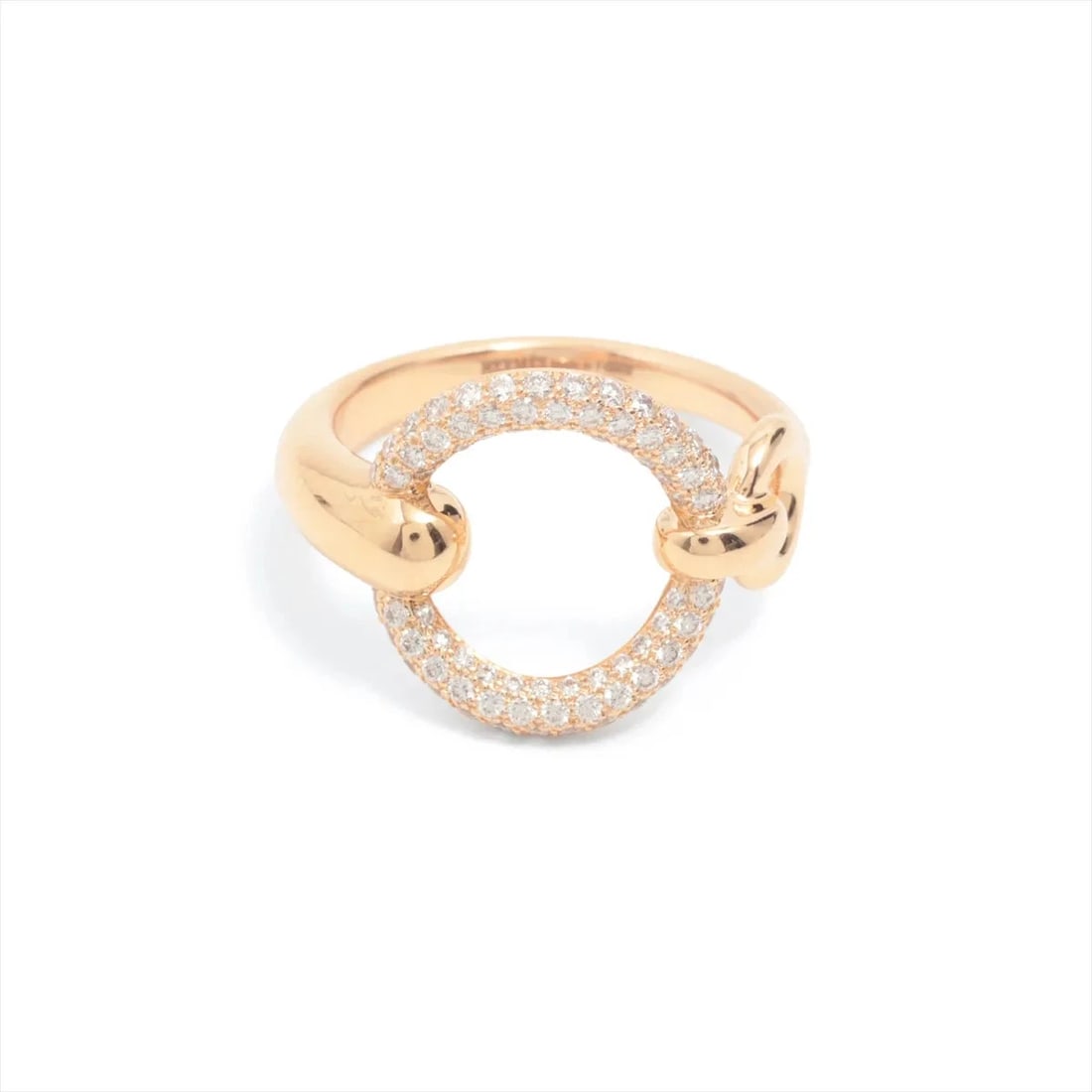 HERMES PHILEDOR DIAMOND RING 750(PG): Hermes Philedor diamond Ring 750(PG) Brand: Hermes Type/Style: Ring Material: 750(PG) Color: PG Size: 5.5 - 5.75 US Accessories: None Accessories Notice: When purchasing pre-owned goods, p