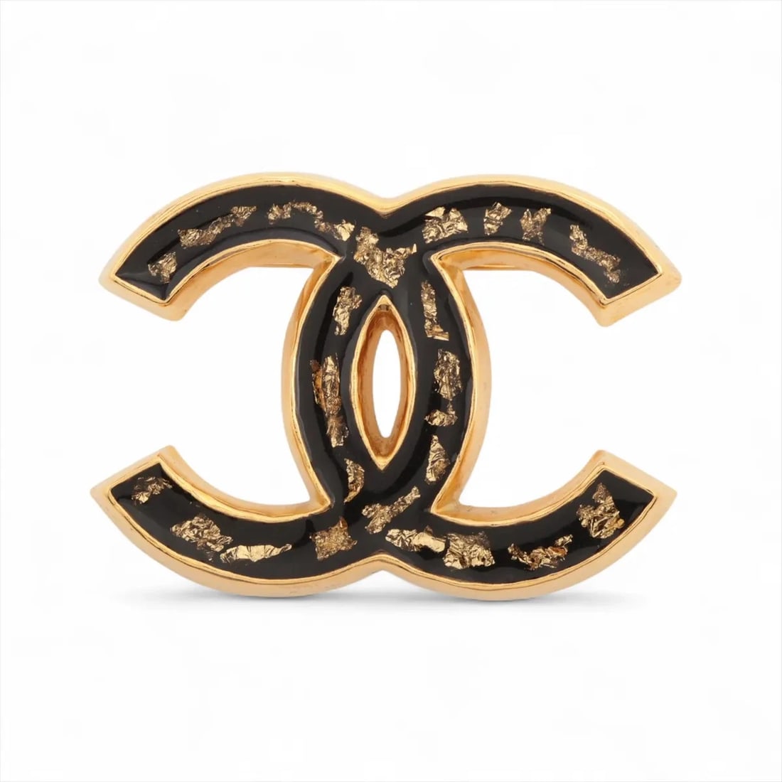 CHANEL COCO BROOCH GP BLACK?GOLD: Chanel Coco Brooch GP Black?Gold Brand: Chanel Type/Style: Brooch Material: GP Color: Black / Gold Size: none Accessories: None Accessories Notice: When purchasing pre-owned goods, please