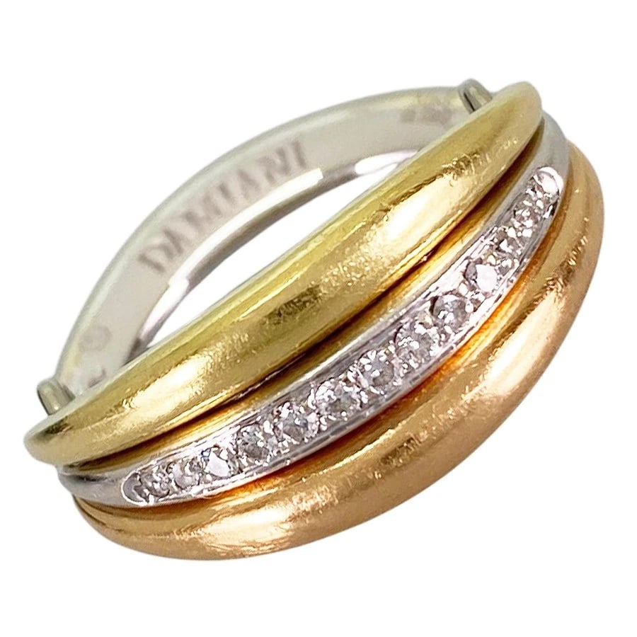 DAMIANI GAIA YELLOW GOLD DIAMOND RING: Damiani Gaia Yellow gold Diamond Ring Brand: Damiani Type/Style: Ring Material: 18K Yellow Gold Color: YG Size: 6US Accessories: None Accessories Notice: When purchasing pre-owned goods, please refer