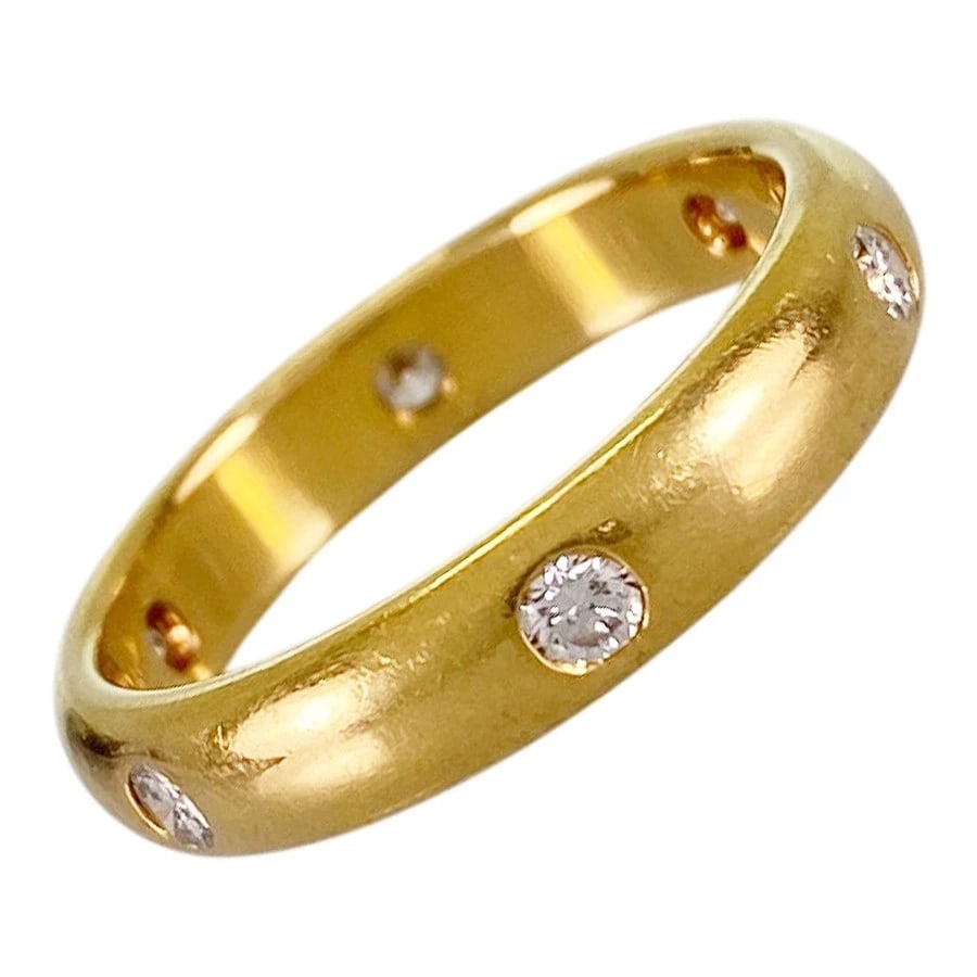 CARTIER STELLA YELLOW GOLD DIAMOND RING: Cartier Stella Yellow gold Diamond Ring Brand: Cartier Type/Style: Ring Material: 18K Yellow Gold Color: YG Size: US 5.5-6 Accessories: None Accessories Notice: When purchasing pre-owned goods,
