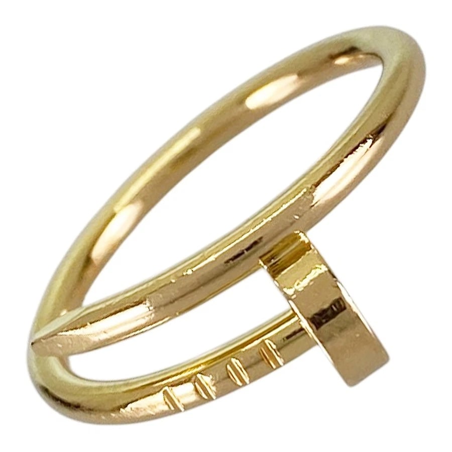 CARTIER JUSTE UN CLOU YELLOW GOLD RING: Cartier Juste un Clou Yellow gold Ring Brand: Cartier Type/Style: Ring Material: 18K Yellow Gold Color: Gold Size: US 6 Accessories: None Accessories Notice: When purchasing pre-owned goods, please