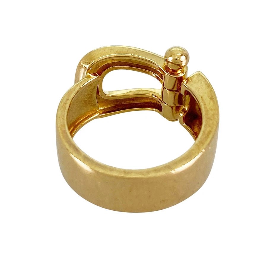 FRED FORCE LARGE YELLOW GOLD DIAMOND RING - 4