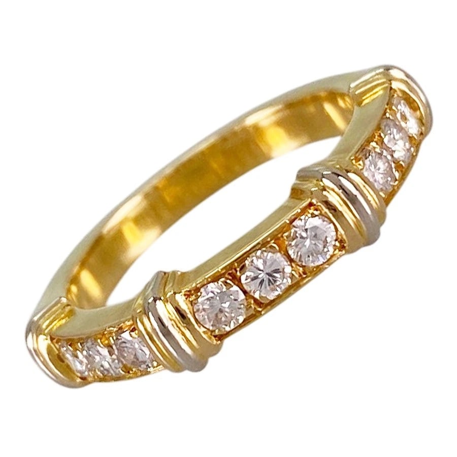 CARTIER CONTESSA YELLOW GOLD DIAMOND RING: Cartier Contessa Yellow gold Diamond Ring Brand: Cartier Type/Style: Ring Material: 18K Yellow Gold 18K White Gold Color: YG WG Size: US 5-5.5 Accessories: None Accessories Notice: When purchasing