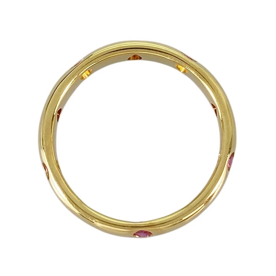 TIFFANY&CO. DOTS YELLOW GOLD RUBY RING - 3