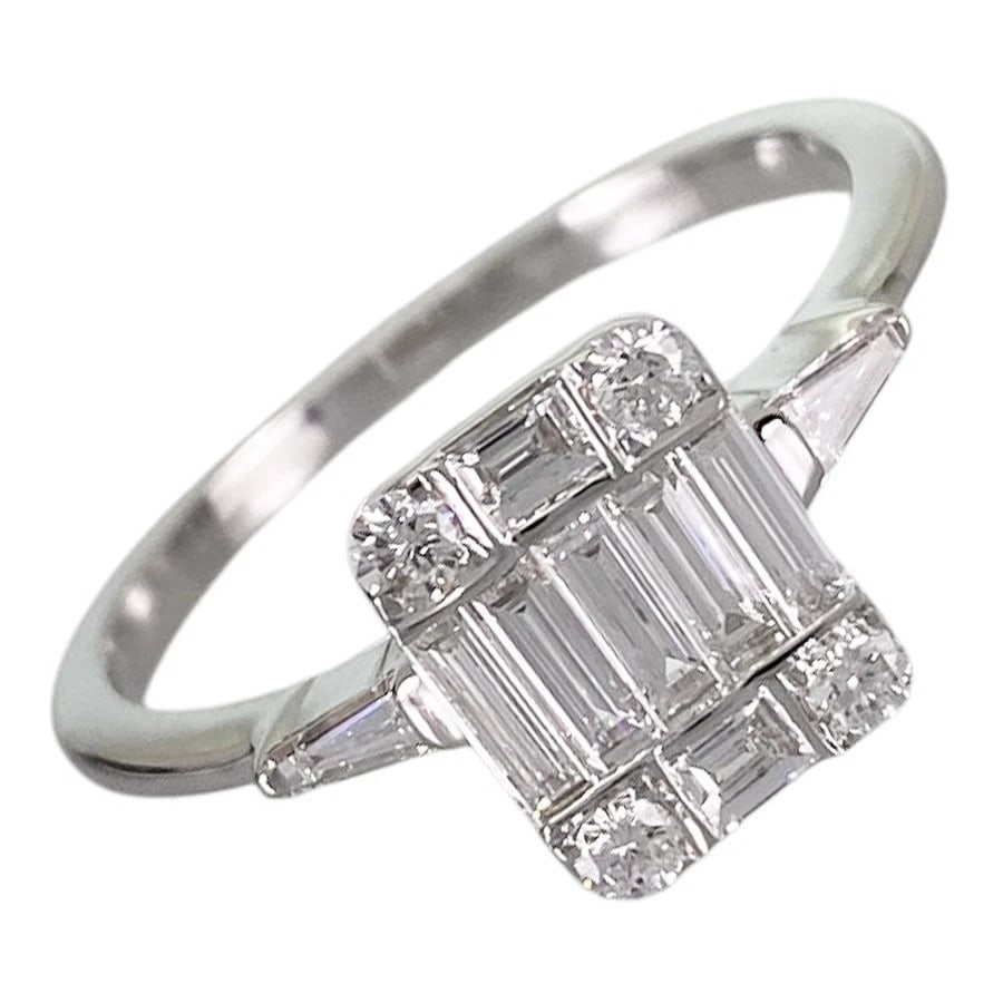 KORLOFF WHITE GOLD DIAMOND RING: Korloff White gold Diamond Ring Brand: Korloff Type/Style: Ring Material: 18K White Gold Color: Silver Size: US 8.5-9 Accessories: None Accessories Notice: When purchasing pre-owned goods, please