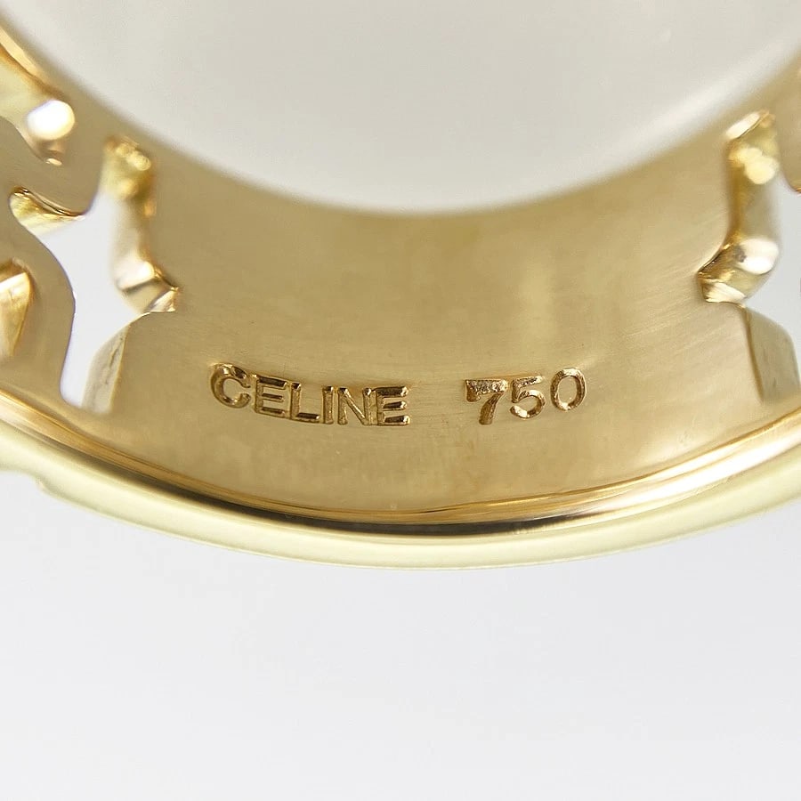 CELINE TRIOMPHE YELLOW GOLD RING - 5