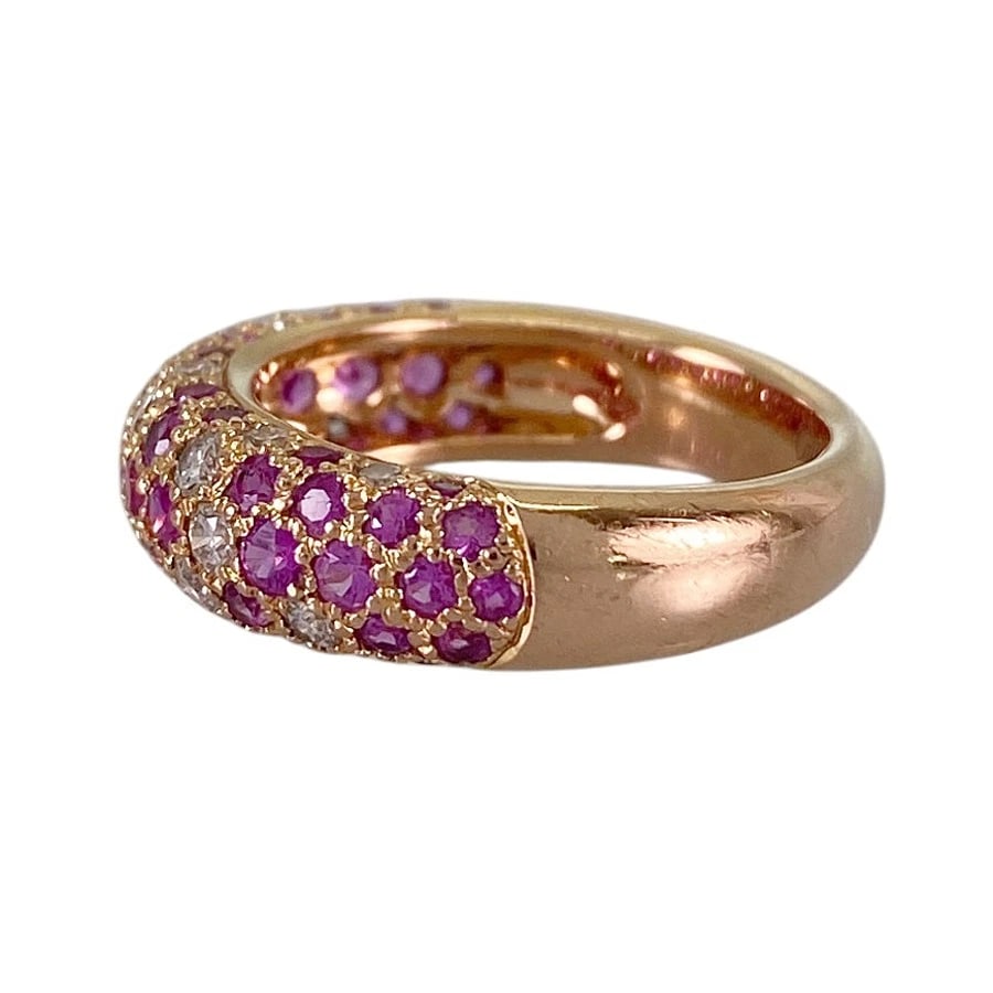 CARTIER MIMI STER ROSE GOLD DIAMOND PINK SAPPHIRE RING: Cartier Mimi Ster Rose gold Diamond Pink Sapphire Ring Brand: Cartier Type/Style: Ring Material: 18K Rose Gold Color: RG Size: US 5.5 Accessories: None Accessories Notice: When purchasing pre-owned