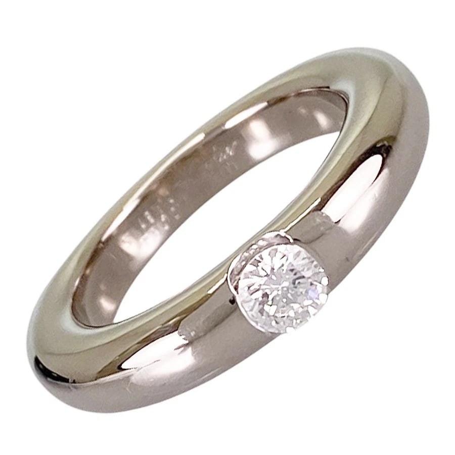 CARTIER ELLIPSE WHITE GOLD DIAMOND RING: Cartier Ellipse White gold Diamond Ring Brand: Cartier Type/Style: Ring Material: 18K White Gold Color: Silver Size: US 6-6.5 Accessories: None Accessories Notice: When purchasing pre-owned goods,