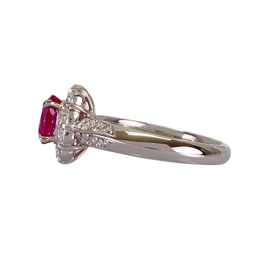RING PLATINUM RUBY DIAMOND - 2
