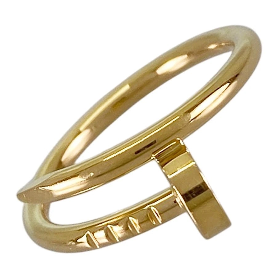 CARTIER JUSTE UN CLOU YELLOW GOLD RING: Cartier Juste un Clou Yellow gold Ring Brand: Cartier Type/Style: Ring Material: 18K Yellow Gold Color: Gold Size: US 4 Accessories: None Accessories Notice: When purchasing pre-owned goods, please