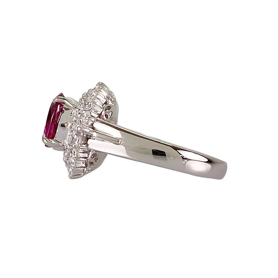 RING PLATINUM RUBY DIAMOND - 2