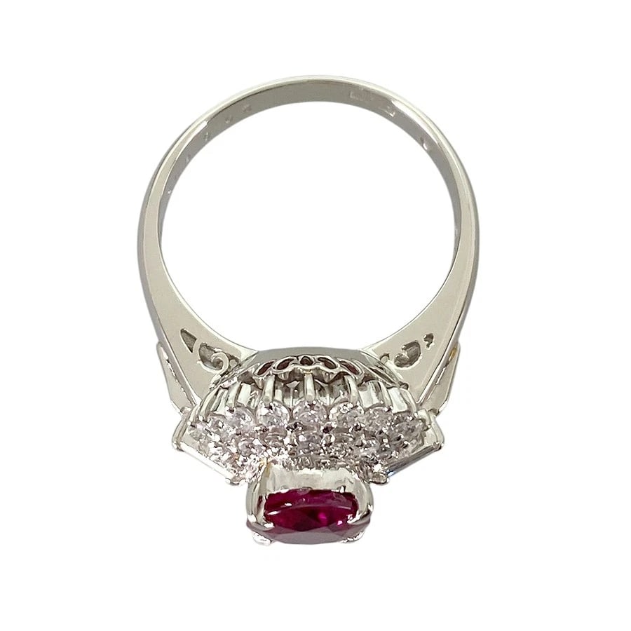 RING PLATINUM RUBY DIAMOND - 3