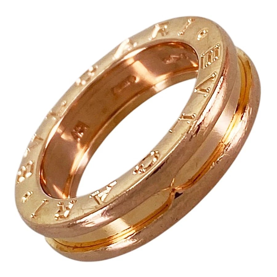 BVLGARI B.ZERO1 ROSE GOLD RING: BVLGARI B.zero1 Rose gold Ring Brand: BVLGARI Type/Style: Ring Material: 18K Rose Gold Color: RG Size: US 4.5 Accessories: None Accessories Notice: When purchasing pre-owned goods, please refer to