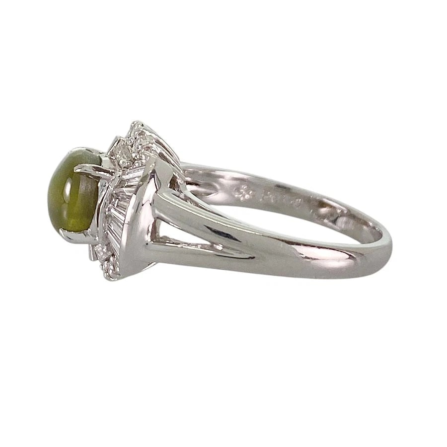 RING PLATINUM CAT'S EYE - 2