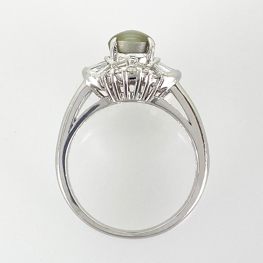 RING PLATINUM CAT'S EYE - 4