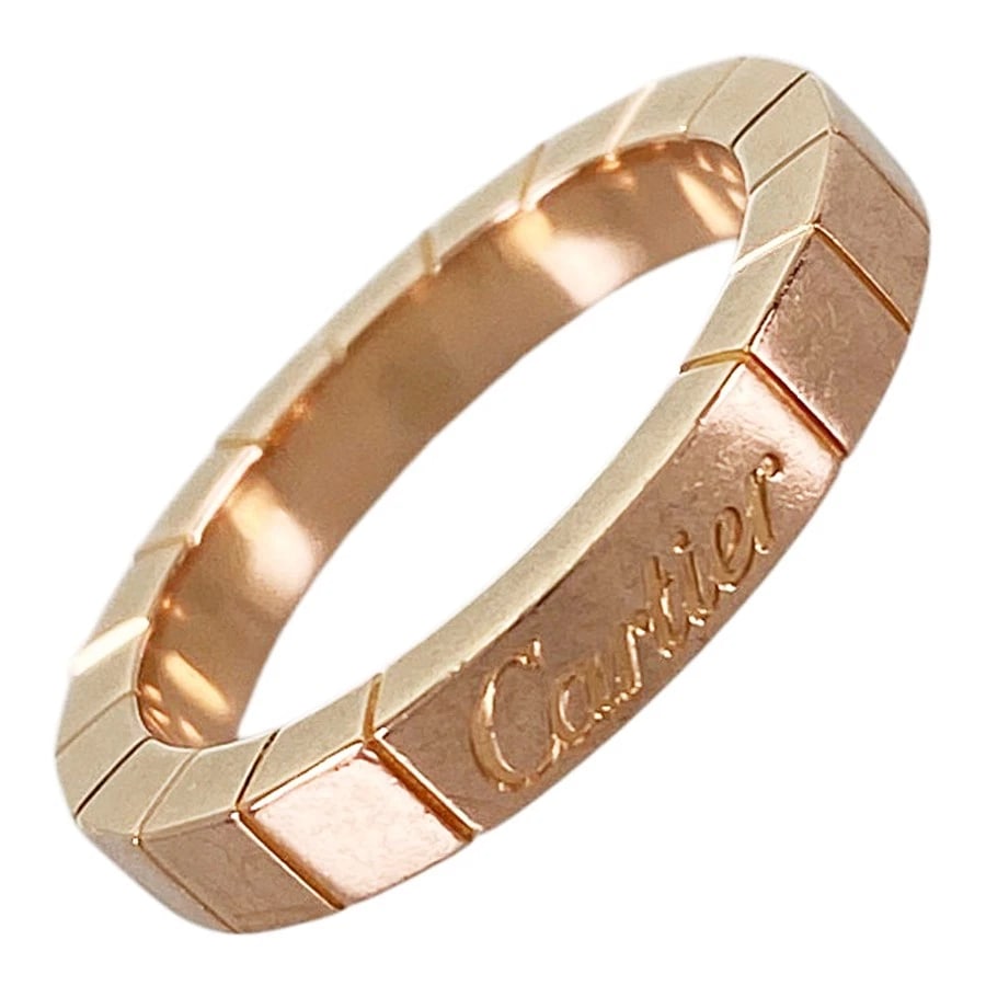 CARTIER LANIERE ROSE GOLD RING: Cartier Laniere Rose gold Ring Brand: Cartier Type/Style: Ring Material: 18K Rose Gold Color: RG Size: US 4.5 Accessories: None Accessories Notice: When purchasing pre-owned goods, please refer to