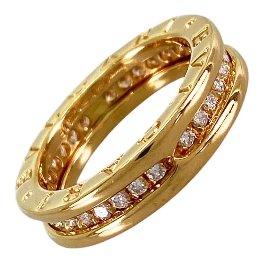 BVLGARI B.ZERO1 YELLOW GOLD DIAMOND RING: BVLGARI B.zero1 Yellow gold Diamond Ring Brand: BVLGARI Type/Style: Ring Material: 18K Yellow Gold Color: Gold Size: US 5.5 Accessories: None Accessories Notice: When purchasing pre-owned goods,
